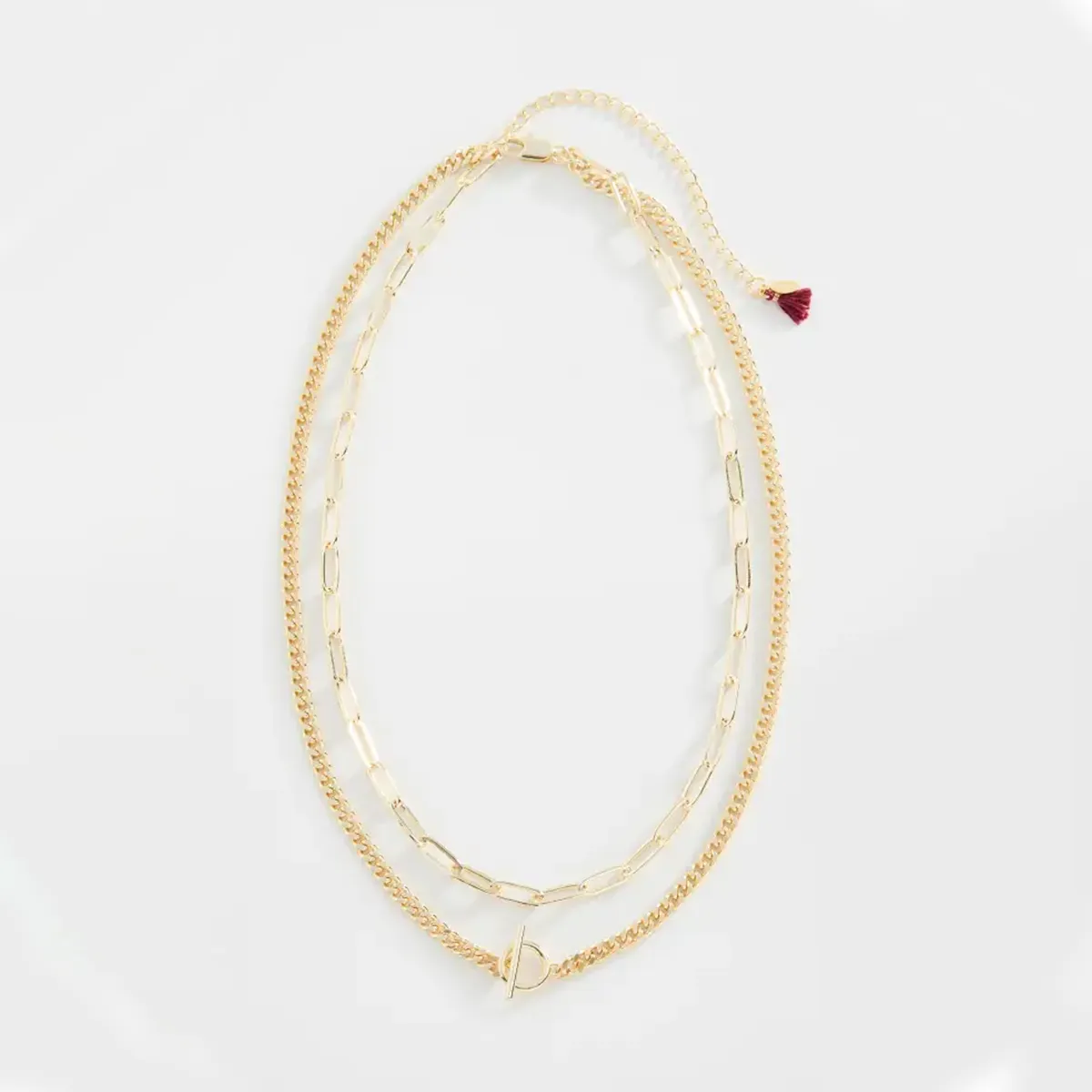 14K Gold Plated Tracy Pre-Layered Necklace
