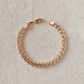 18k Gold Filled Unisex Chunky Cuban Bracelet