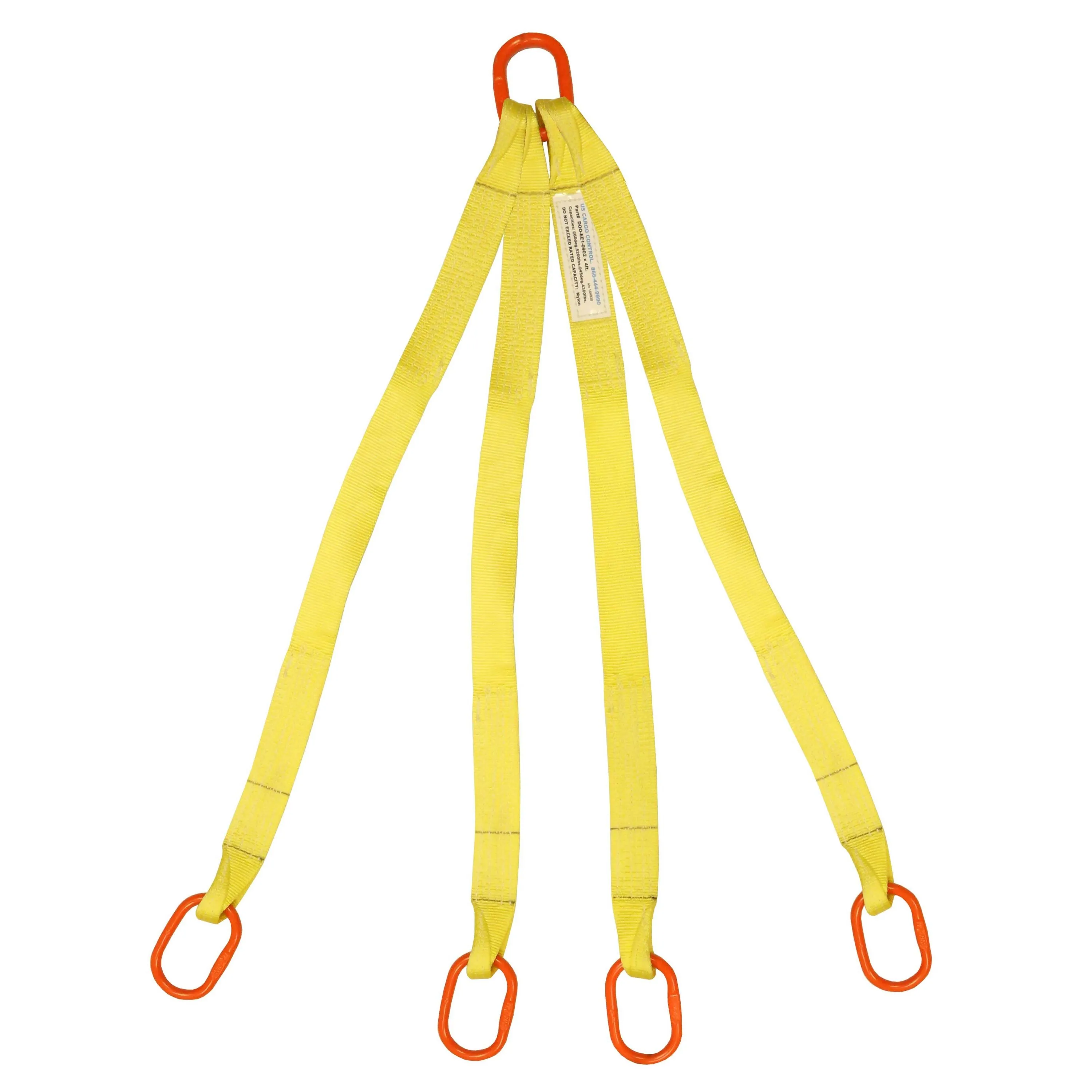 2"x6' (2 ply) Quad Leg Nylon Sling w/ Master Link Both Ends
