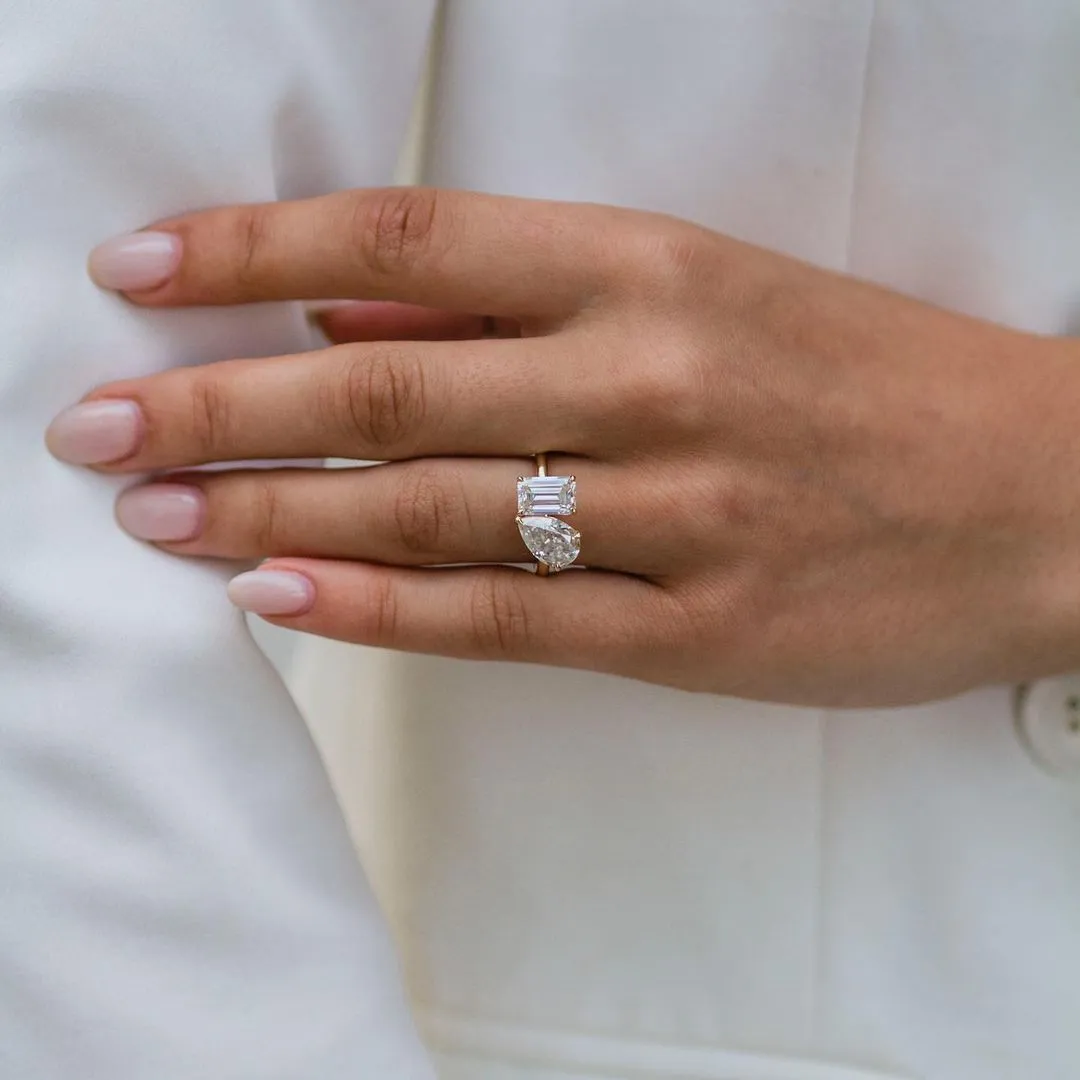 6.00 Carat Double Stone Engagement Ring