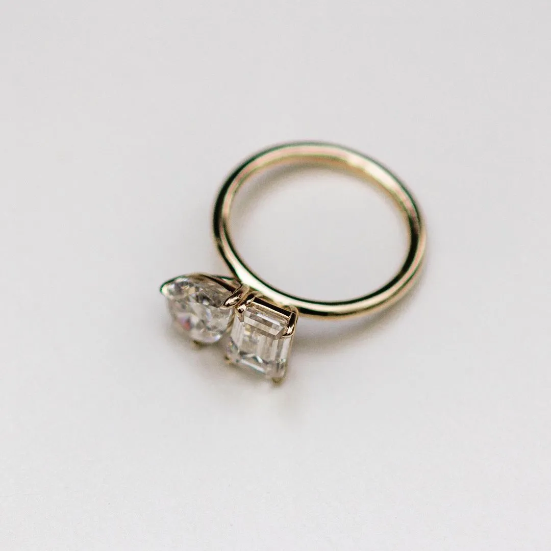 6.00 Carat Double Stone Engagement Ring
