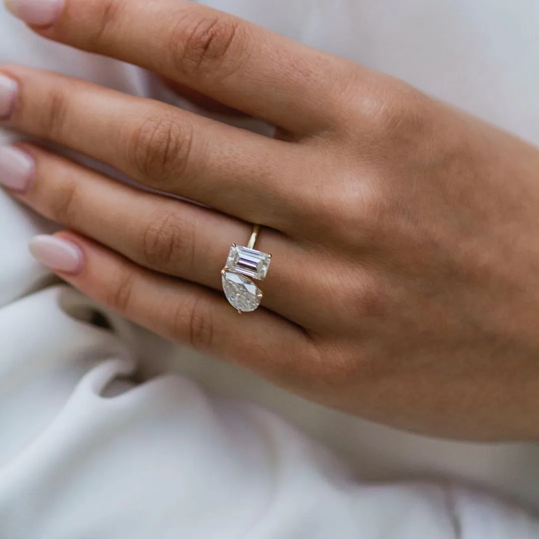 6.00 Carat Double Stone Engagement Ring