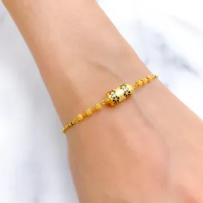Black Bead Accented Bracelet
