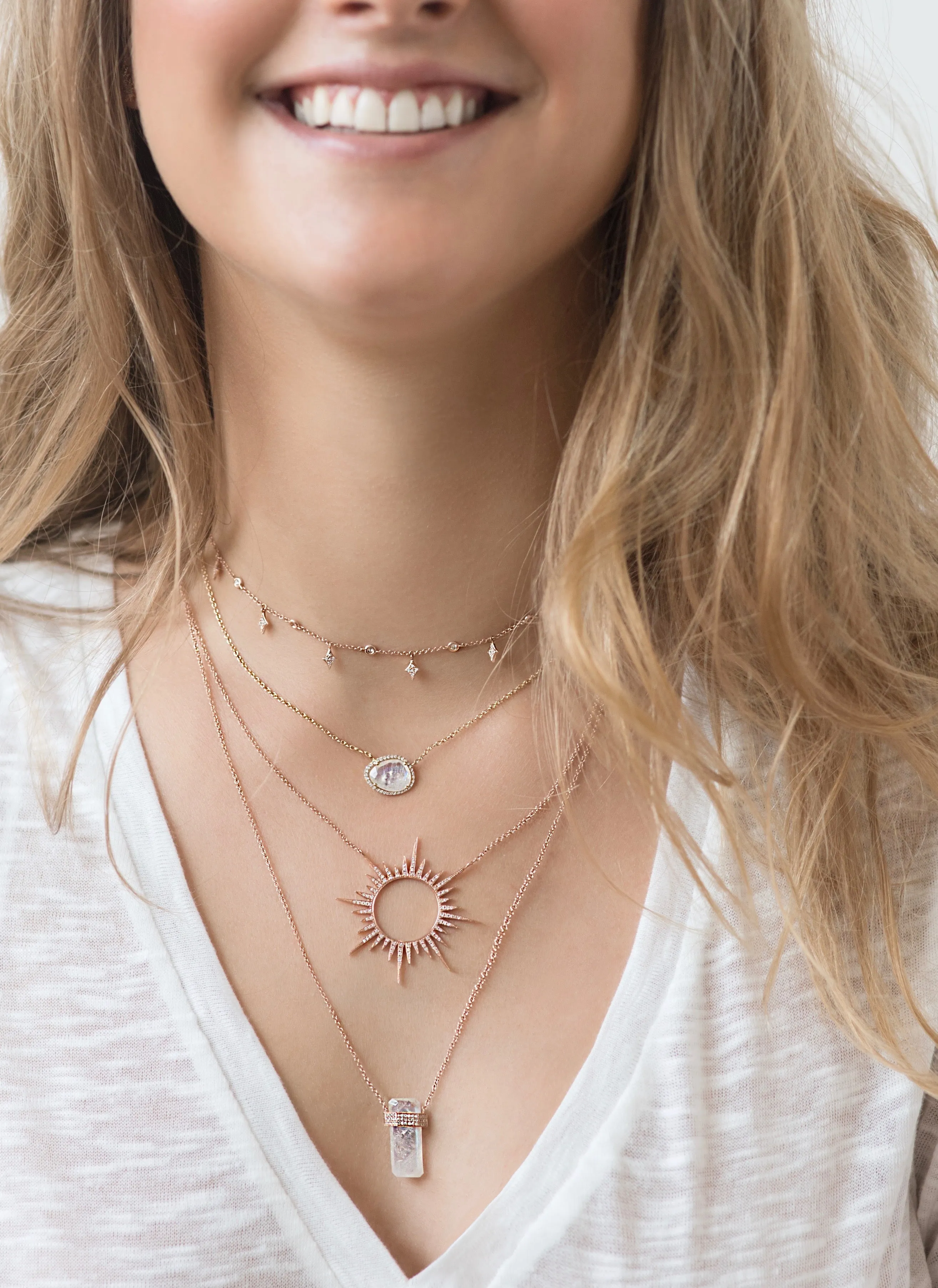 BOHO DIAMOND CELESTIAL CHOKER