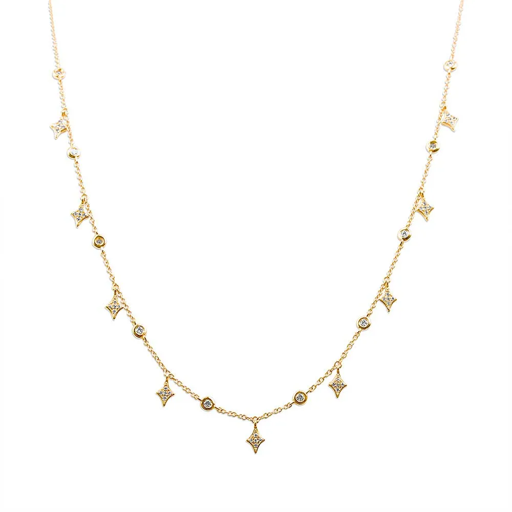 BOHO DIAMOND CELESTIAL CHOKER