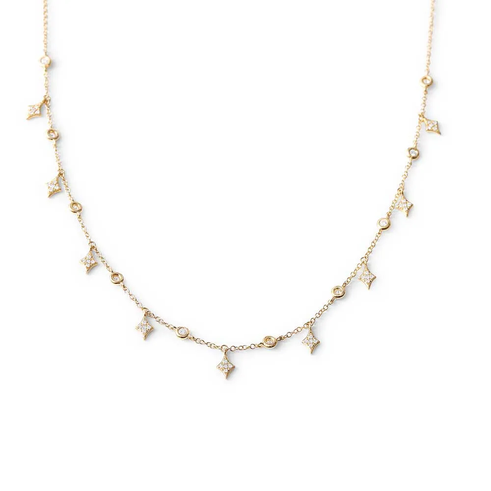BOHO DIAMOND CELESTIAL CHOKER