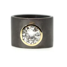 Chunky Solitaire Diamond Engagement Ring