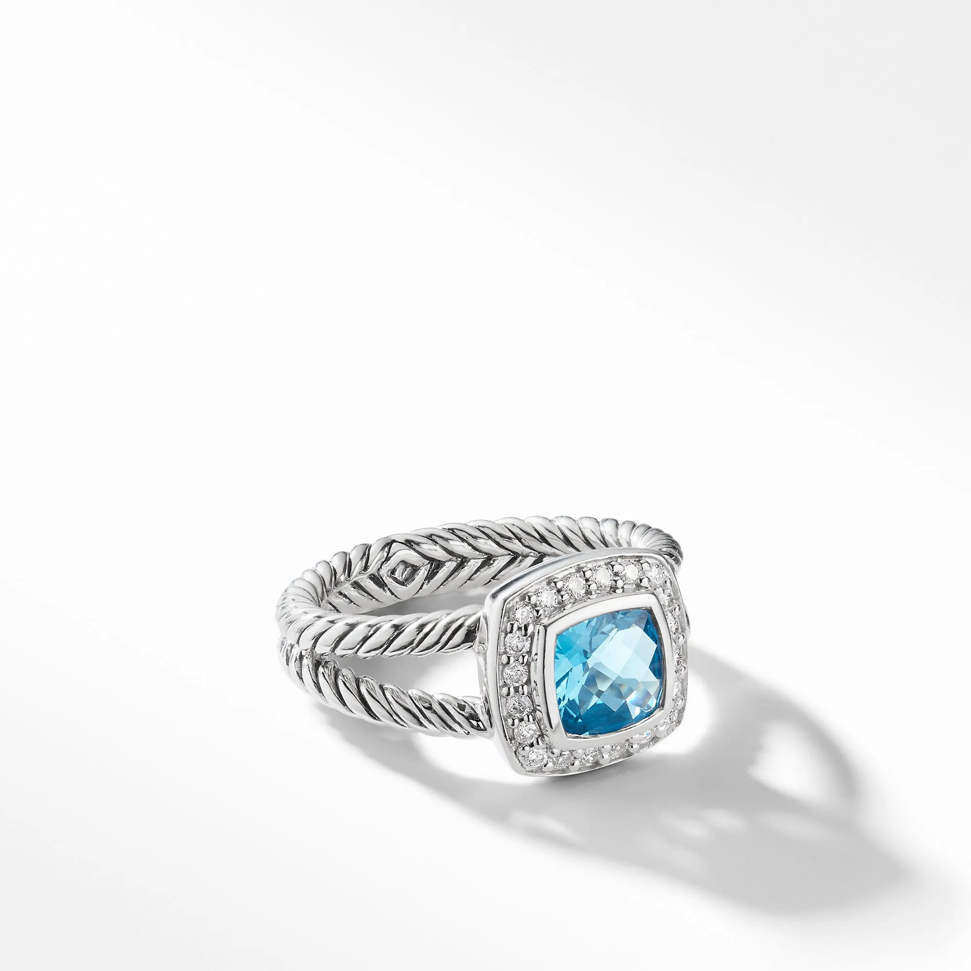 David Yurman Albion 12MM Petite Ring with Diamonds