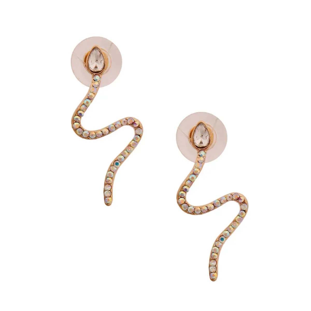 Elevate Your Style with Unique Gold Snake Design Earrings
