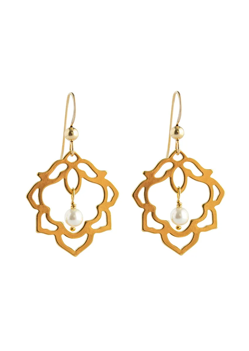 Elizabeth Gold Earrings * As Seen On Candace Cameron Bure and When Calls The Heart*