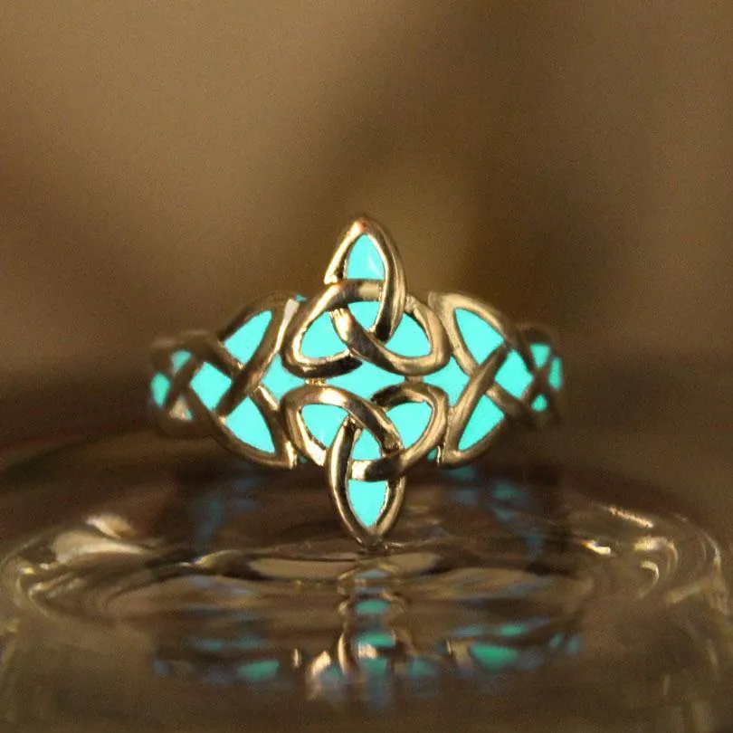 Glow In The Dark Celtic Knots Ring