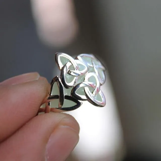 Glow In The Dark Celtic Knots Ring