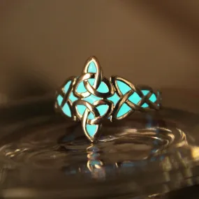 Glow In The Dark Celtic Knots Ring