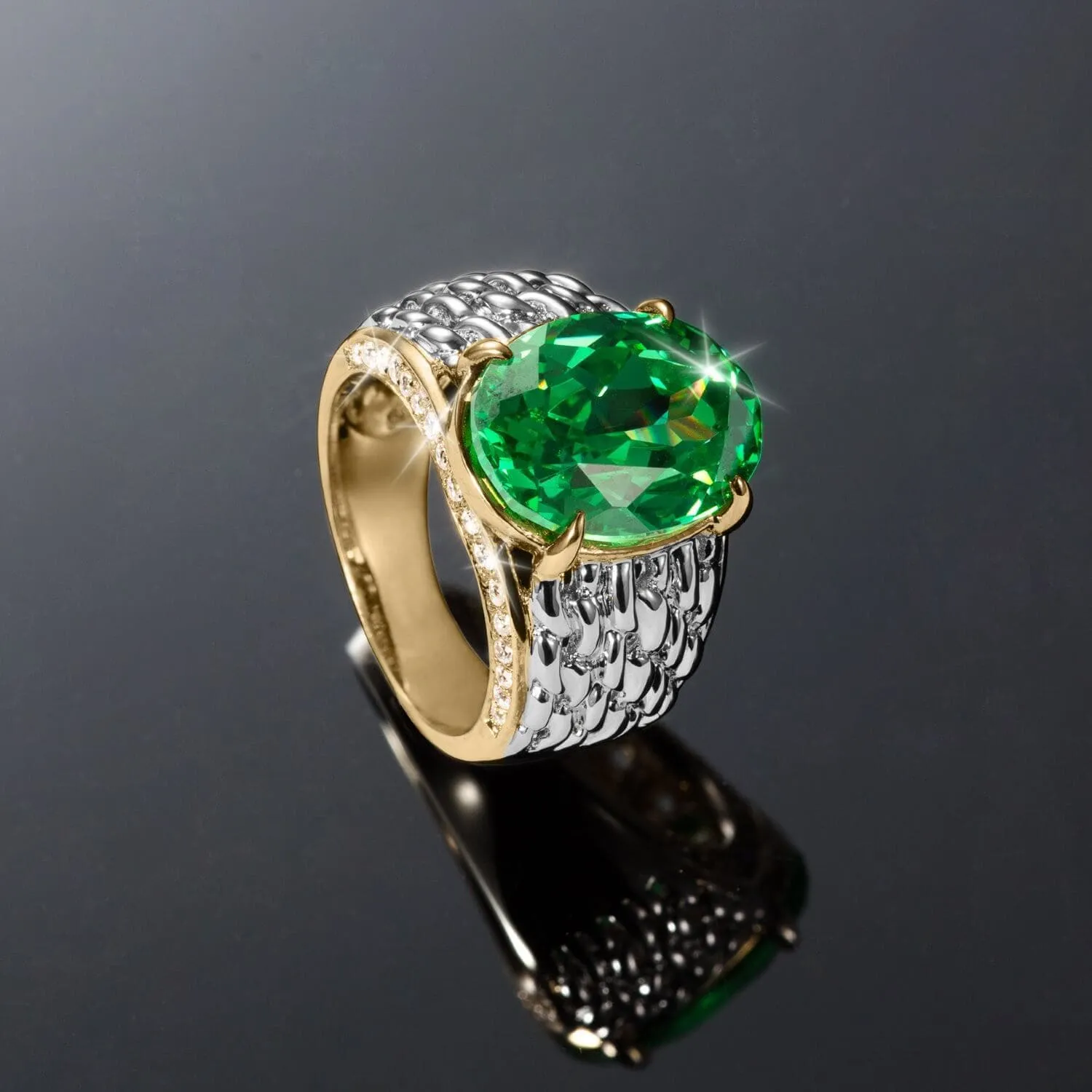 Green Warrior Men's Ring