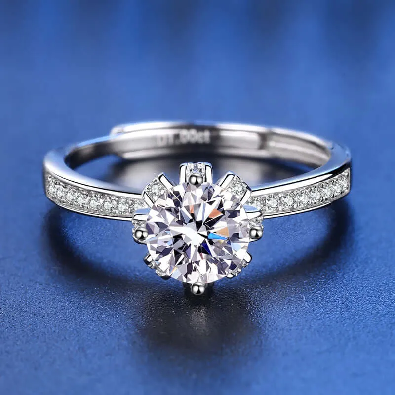 Hand Bouquet Moissanite Ring