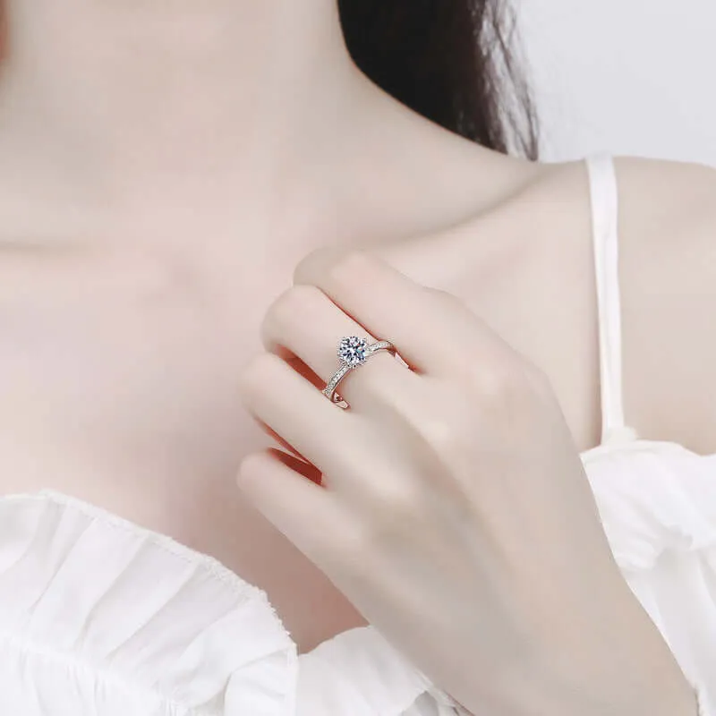 Hand Bouquet Moissanite Ring