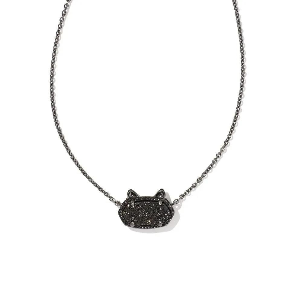 Kendra Scott Elisa Cat Pendant Necklace in Drusy