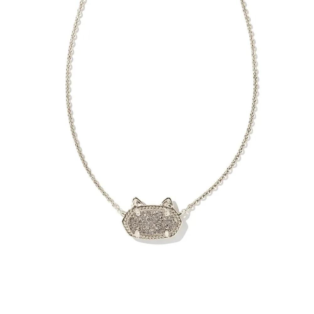 Kendra Scott Elisa Cat Pendant Necklace in Drusy