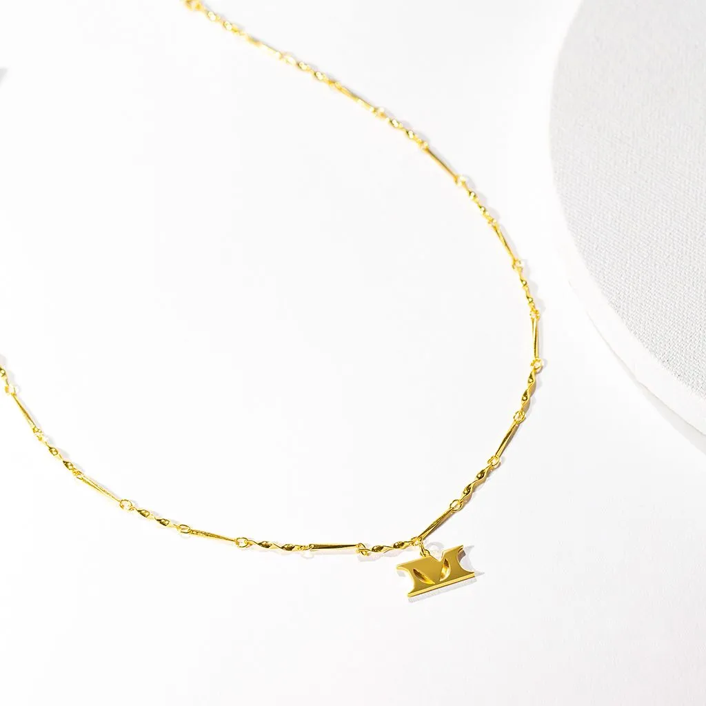 Letter Necklace (M) - Gold