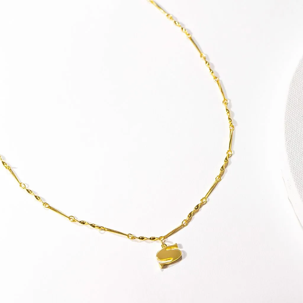 Letter Necklace (S) - Gold