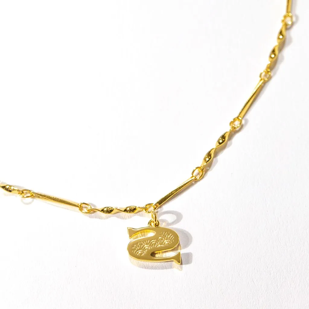 Letter Necklace (S) - Gold