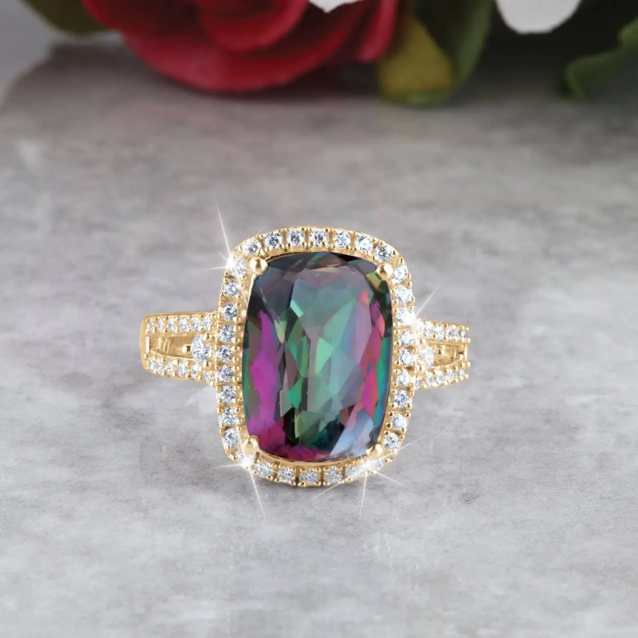 Mystic Quartz Ladies Ring
