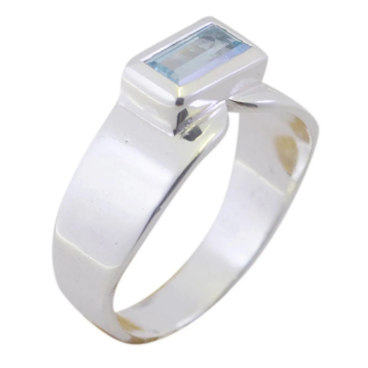 Riyo Comely Gems Blue Topaz 925 Sterling Silver Ring Kid Jewelry