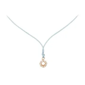 Rose Gold Mini Vishuddha/Communication Chakra Pendant