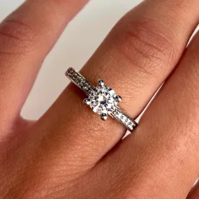Roset 18K White Gold Engagement Ring 321M