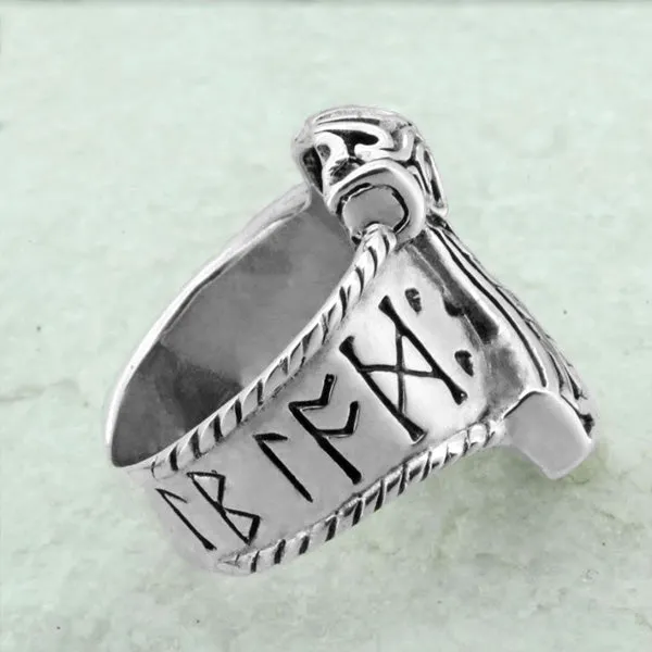 Sterling Silver Thor's Hammer Ring